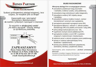 Biuro Rachunkowe Kalisz WRF Biznes Partner Sp. z o.o. Magdalena Jeziorska